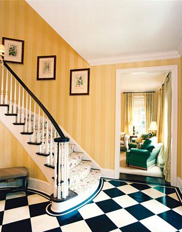 foyer design ideas. fascination with stripes in